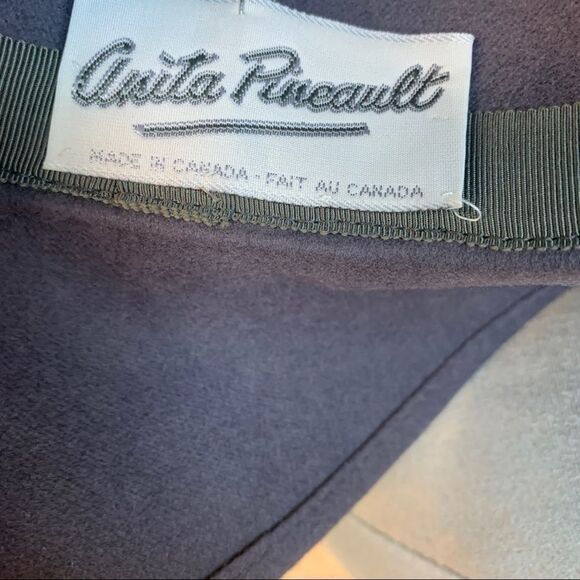 Anita Pineault mauve purple gray hat